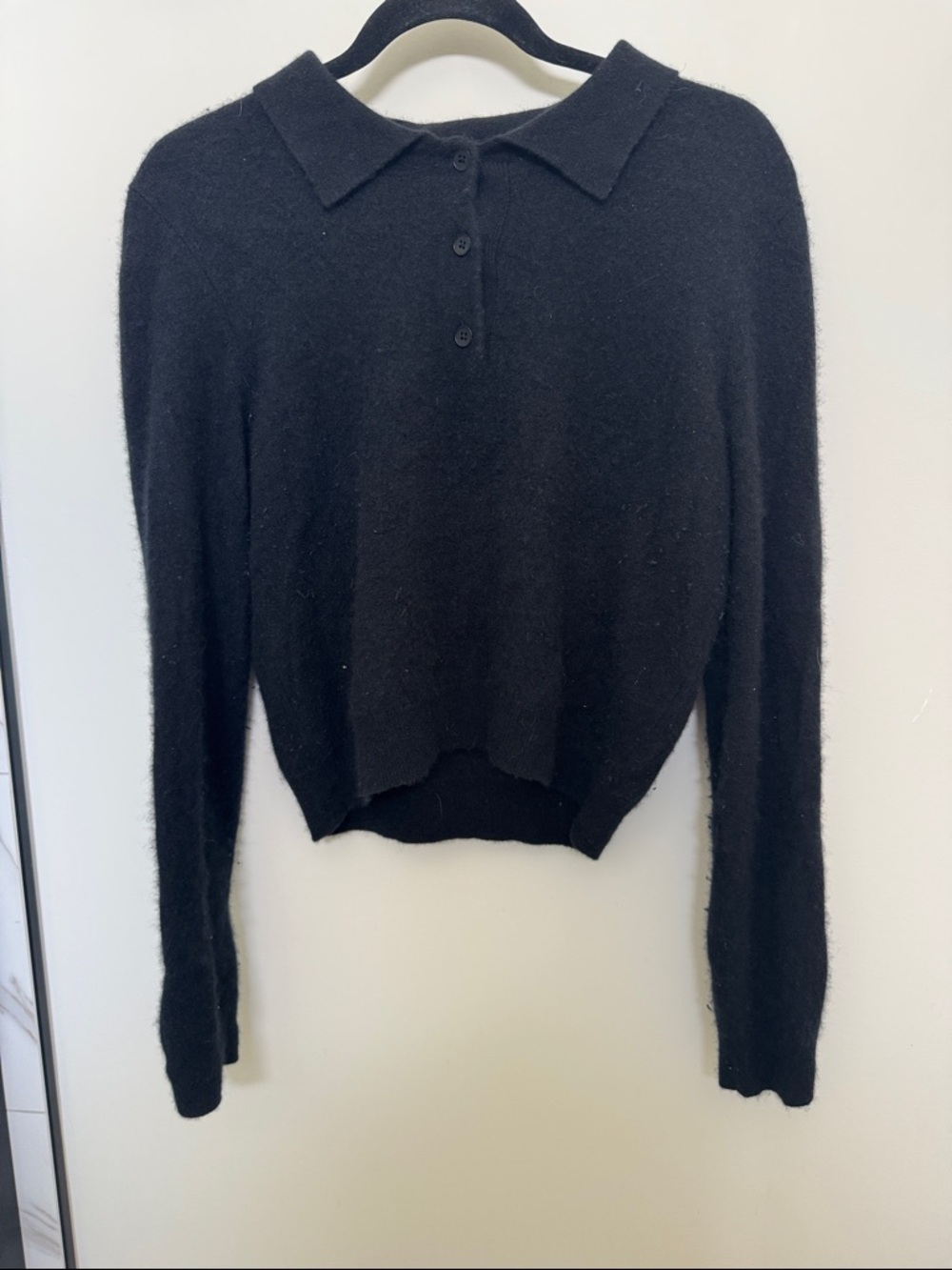 Wilfred Black Knit Collared Pullover